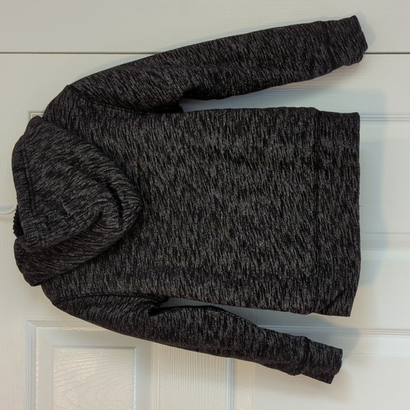 Boys Size Small Children's Place Black Sherpa Lined Hood Zip Sweatshirt - Picture 8 of 9